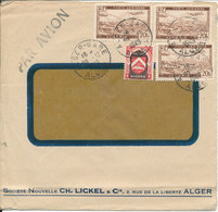 Algeria Cover Sent Air Mail 29-12-1949 (the Cover Is Bended At The Bottom) - Lettres & Documents