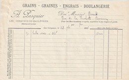 49 - LES CERQUEUX De MAULEVRIER . A. PASQUIER . Grains Graines Engrais Boulangerie - Landwirtschaft