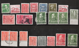 Norway Small Lot 21 Stamps Most Definities From The 60-ies, Used - Colecciones