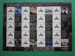 2009 ROYAL MAIL THE 40th ANNIVERSARY OF THE FIRST FLIGHT OF CONCORDE GENERIC SMILERS SHEET. #SS0059 - Francobolli Personalizzati