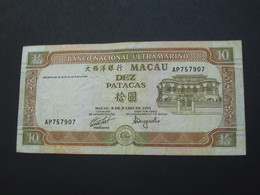 10 Dez Paacas MACAU - 1981-1984 - Banco Nacional Ultramarino    **** EN  ACHAT IMMEDIAT  **** - Macau