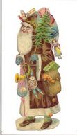 DECOUPI PERE NOEL GAUFFRE - (env. 16cm )- - Kerstmotief