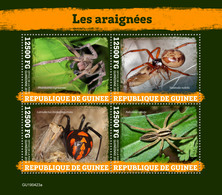 Guinea. 2019 Spiders. (0423a)  OFFICIAL ISSUE - Spinnen