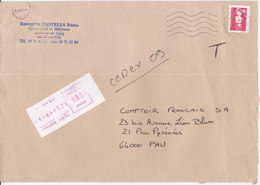Taxe De 1997 Sur  De Lettre De Mourenx Pour Pau  (Tal191219/003) - 1960-.... Cartas & Documentos