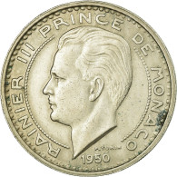 Monnaie, Monaco, Rainier III, 100 Francs, Cent, 1950, TTB+, Copper-nickel - 1949-1956 Alte Francs