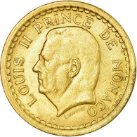 Monnaie, Monaco, 2 Francs, Undated (1943), Poissy, TTB+, Cupro-Aluminium - 1922-1949 Louis II