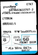 Boarding Pass, Portugal - Groundforce / Lisbon To Brussels - Europe