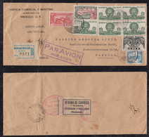 Mexiko Mexico 1936 Registered Airmail Cover To HAMBURG Germany - Mexique