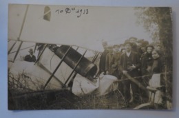 BARBEZIEUX (16) AVIATION Accident Décès Aviateur Léon LETORT 1913 CARTE PHOTO SUPERBE Criterium AERO BUC - BORDEAUX - Altri & Non Classificati