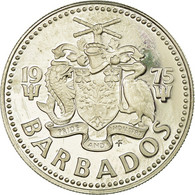 Monnaie, Barbados, 25 Cents, 1975, Franklin Mint, SUP, Copper-nickel, KM:13 - Barbades