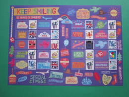 2010 ROYAL MAIL 'KEEP SMILING' 10 YEARS OF SMILERS GENERIC SMILERS SHEET. #SS0070 - Francobolli Personalizzati