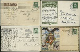 BAYERN PP 22 BRIEF, Privatpost: 1911-13, 4 Verschiedene Gebrauchte Prachtkarten - Altri & Non Classificati