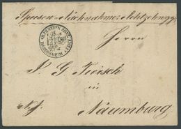 BRAUNSCHWEIG 1836, Fuhrmannsbrief Von BRAUNSCHWEIG Nach Naumburg, K1 ZOLL-AMT DARDESHEIM, Pracht - Prephilately