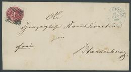 BRAUNSCHWEIG 18 BRIEF, 1865, 1 Gr. Rosa Mit Nummernstempel 20 Von HASELFELDE Nach Blankenburg, Feinst, R! - Brunswick
