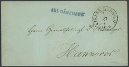 SCHLESWIG-HOLSTEIN 1859, KIELER BAHNHOF Z, K1 Und Blauer L1 AUS DÄNEMARK, Kabinettbrief Nach Hannover - Precursores