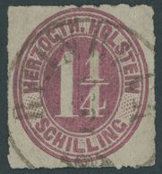 SCHLESWIG-HOLSTEIN 22 O, REINBECK, K1 Auf 11/4 S. Bräunlichlila, Feinst - Schleswig-Holstein