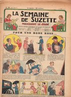 La Semaine De Suzette N°26 Pour Une Robe Rose - Les Soucis De Roberte - Comment Broder Une Robe De Toile De 1933 - La Semaine De Suzette