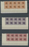 WÜRTTEMBERG 159-70 **, 1922/3, Ziffer In Raute, Je 10x Im Bogenteil, Postfrisch, Pracht - Autres & Non Classés