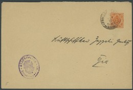 WÜRTTEMBERG DU 8 BRIEF, 1917, 71/2 Pf. Orange Auf Brief An Die Luftschiffbau Zeppelin GmbH Mit Wappenstempel FRIEDRIRCHS - Other & Unclassified