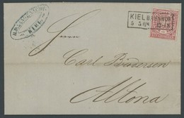 NDP 4 BRIEF, 1868, 1 Gr. Mittelrötlichkarmin, R2 KIEL BAHNHOF, Prachtbrief Nach Altona - Otros & Sin Clasificación