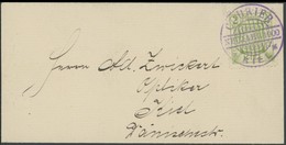 KIEL A 9 BRIEF, COURIER: 1898, 2 Pf. Stadtwappen, Eng Schraffierter Grund, Mit Violettem Neujahrsstempel, Pracht - Posta Privata & Locale