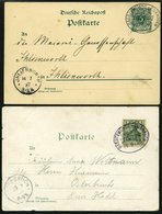 BAHNPOST Geestemünde-Cuxhaven (Zug 307,704,707 Und 913), 1897-1917, 4 Belege Feinst - Macchine Per Obliterare (EMA)
