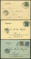 BAHNPOST Hagenow-Kiel (Zug 306), 1903-1907, 3 Prachtkarten - Franking Machines (EMA)