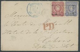 Dt. Reich 33/4 BRIEF, 1875, 10 Pf. Karmin Und 20 Pf. Ultramarin Auf Kleinem Brief Mit R3 LÖWENBERG I.d. MARK, Nach Frank - Sonstige & Ohne Zuordnung