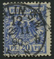 Dt. Reich 48aa O, 1889, 20 Pf. Lebhaftlilaultramarin, Pracht, Gepr. Zenker, Mi. 90.- - Altri & Non Classificati