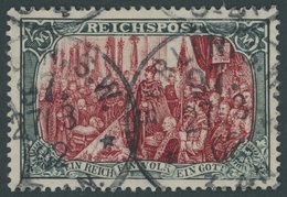 Dt. Reich 66II O, 1900, 5 M. Reichspost, Type II, Stempel BERLIN S.W. 97, Pracht, Gepr. Pfenninger, Mi. 500.- - Used Stamps