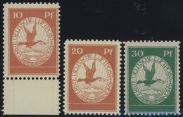 Dt. Reich I-III **, 1912, Flugpost Am Rhein Und Main, Postfrischer Prachtsatz, Mi. 230.- - Used Stamps