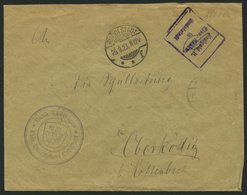 Dt. Reich Brief , 26.9.1923, Freigeld Lt. Einn.-Nachw. In Rudolstadt, R4 Und Handschriftlich 250000 Auf Brief Des Kreiss - Usados