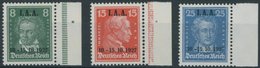 Dt. Reich 407-09 **, 1927, I.A.A., Postfrischer Prachtsatz, Mi. 240.- - Other & Unclassified