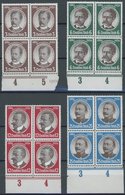 Dt. Reich 540-43 VB **, 1934, Kolonialforscher In Unterrandviererblocks, Postfrisch, Pracht, Mi. 760.- - Sonstige & Ohne Zuordnung