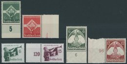 Dt. Reich 571/2,584-87x **, 1935, 3 Postfrische Prachtsätze, Mi. 100.- - Other & Unclassified