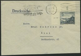 Dt. Reich 731 BRIEF, 1939 4 Pf. Drachenfels, Linke Obere Bogenecke Mit Form-Nr. 1 Auf Orts-Drucksache, Feinst, R! - Andere & Zonder Classificatie