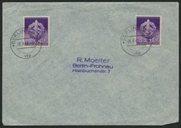 Dt. Reich 818 BRIEF, 1942, 6 Pf. Wehrkampftage, 2x Auf Umschlag Mit Ersttags-Sonderstempeln, Pracht, Mi. 90.- - Andere & Zonder Classificatie