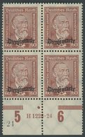 DIENSTMARKEN D 112/3 VB **, 1924, 60 Pf. Lebhaftbraunrot Und 80 Pf. Schwarzgrünblau In Viererblocks Mit HAN 1228.24! Und - Dienstmarken