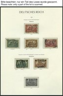 SAMMLUNGEN O, Gestempelte Sammlung Inflation Von 1919-23 Mit Vielen Guten Mittleren Ausgaben Auf Leuchtturm Falzlosseite - Usati