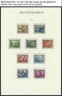 SAMMLUNGEN O,BrfStk,Brief , 1932-45, Saubere Gestempelte Sammlung Dt. Reich Im Leuchtturm Falzlosalbum, Bis Auf Bl. 2, 3 - Usati