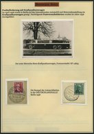 SAMMLUNGEN 1936, Spezialsammlung: Kraftkurspost Versuchsfahrten, Die Versuchsfahrten 1 - 12 Komplett Auf Belegen, Ausfüh - Usados