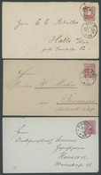 GANZSACHEN 1876-85, 7 Gebrauchte Ganzsachen, Einige Bessere Stempel, Meist Pracht - Autres & Non Classés
