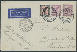 ZEPPELINPOST 39a BRIEF, 1929, 4. Schweizfahrt, Abwurf Zürich, Ankunftsstempel ZÜRICH - BAHNPOSTEN, (Type IIIb), SHL-Hand - Airmail & Zeppelin