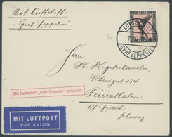 ZEPPELINPOST 43AI BRIEF, 1929, Schlesienfahrt, Abwurf Breslau, Auflieferung Mit Bordpost Vom 7.10.1929, Prachtbrief - Airmail & Zeppelin