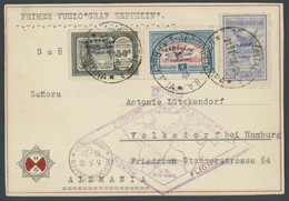 ZEPPELINPOST 63F BRIEF, 1930, Heimfahrt, Argentinische Post, Frankiert Mit 50 C. Und 1 Peso Nach Hamburg, Prachtkarte - Luchtpost & Zeppelin