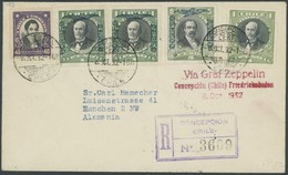 ZEPPELINPOST 193 BRIEF, 1932, 8. Südamerikafahrt, Chilenische Post, Einschreibbrief, Pracht - Airmail & Zeppelin