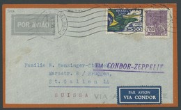 ZEPPELINPOST 297A BRIEF, 1935, 3. Südamerikafahrt, Brasilianische Post, Prachtbrief In Die Schweiz - Luchtpost & Zeppelin