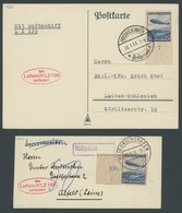 ZEPPELINPOST 402A BRIEF, 1936, Deutschlandfahrt, Auflieferung Friedrichshafen, 3 Verschiedene Belege, Fast Nur Pracht - Luchtpost & Zeppelin