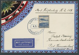ZEPPELINPOST 405B BRIEF, 1936, Rundfahrt, Bordpost, Handgemachte Künstlerkarte, Pracht - Luchtpost & Zeppelin