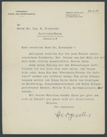 ZEPPELINPOST 1933, Brief Von Prof. Dr. Hergesell (Reichskommissar Bei Den Meisten Zeppelin-Aufstiegen 1908/12) An Den Lu - Luchtpost & Zeppelin